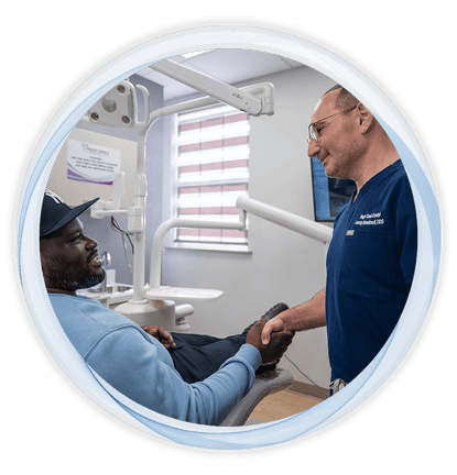 patient in dental office