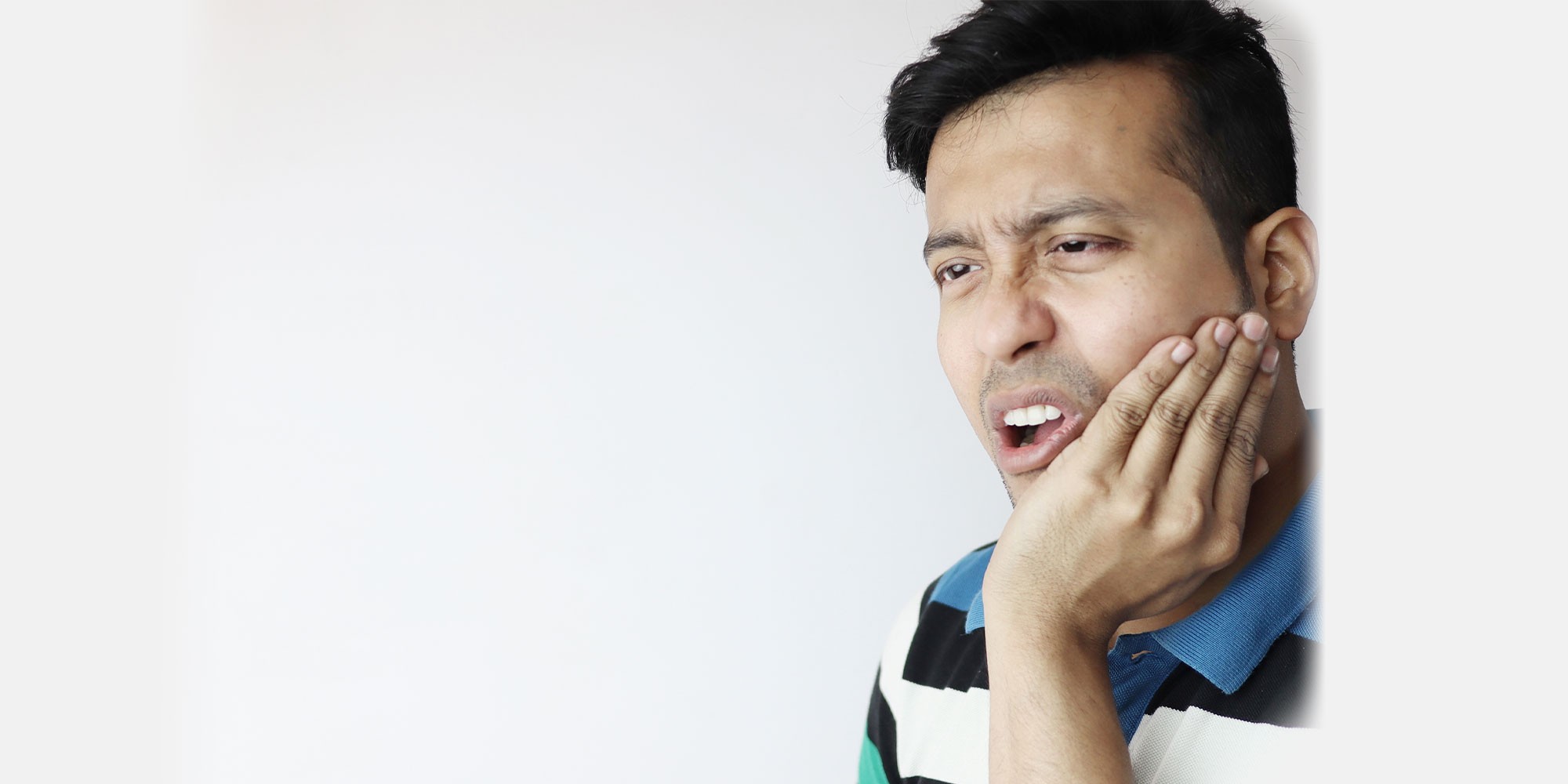 man with a toothache