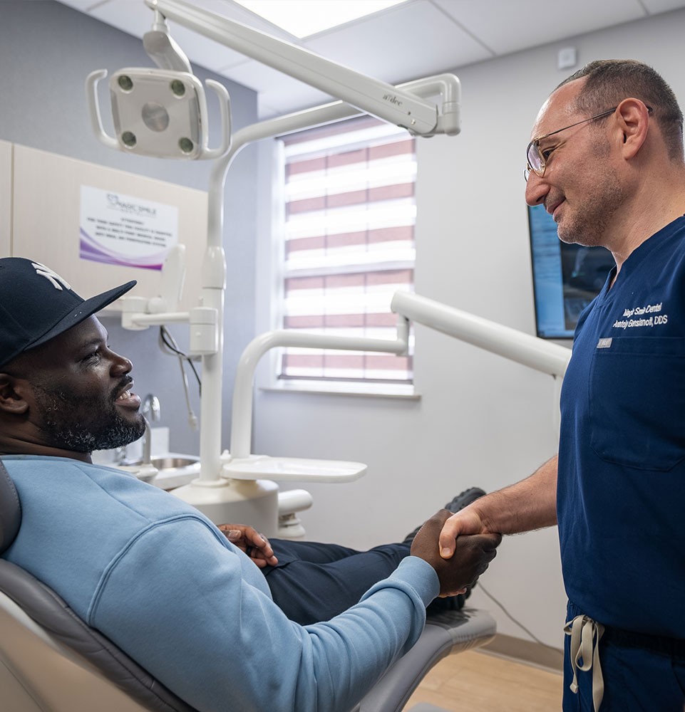 Doctor meeting a patient